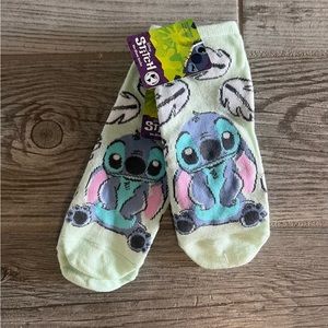 Two pairs of Disney novelty stitch socks (shoe size 4-10)